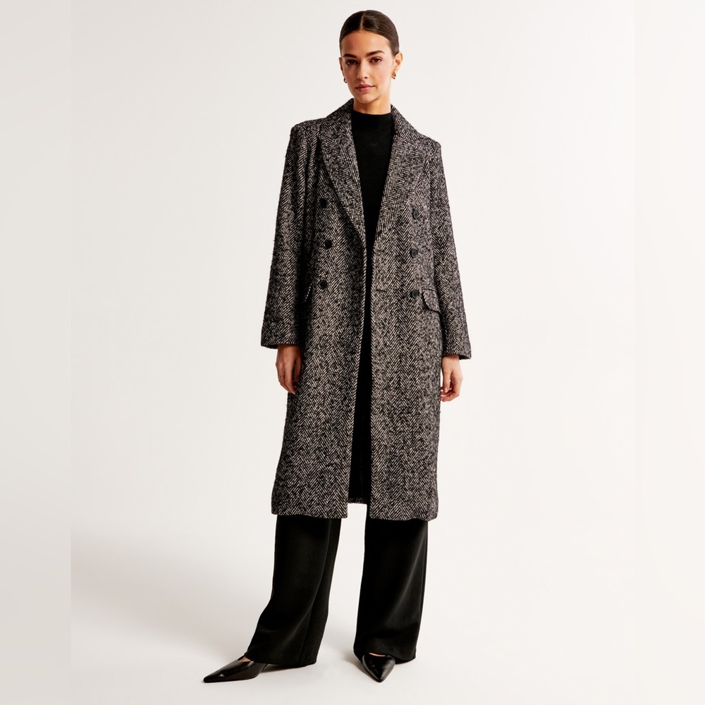 Abercrombie & Fitch Charcoal Pea Coat